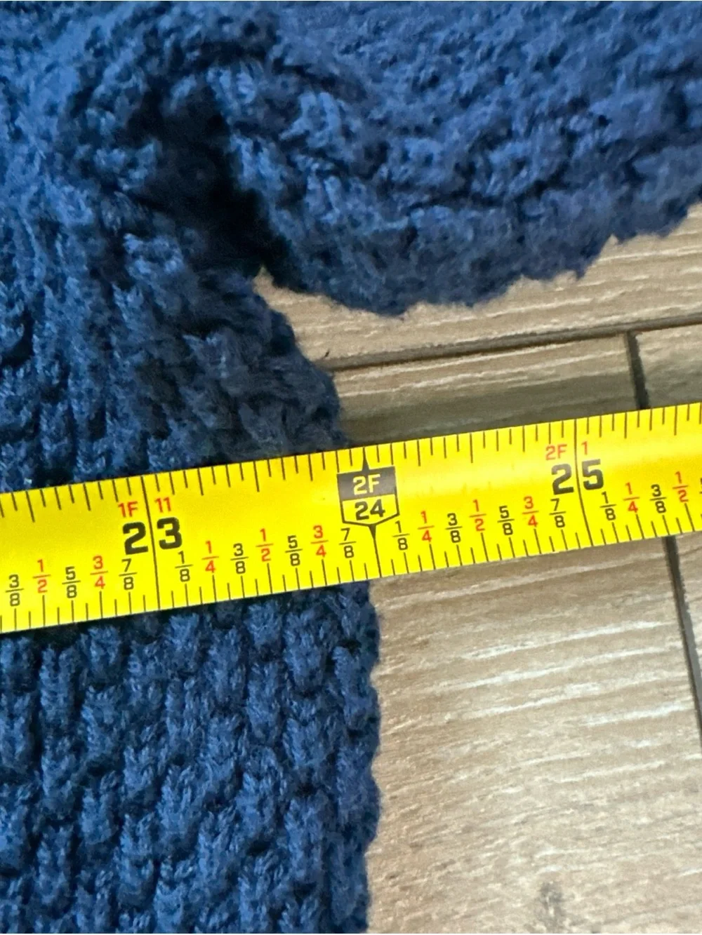 J. CREW Men’s Size L Navy Blue Sweater Shawl Collar Pullover Waffle Knit
